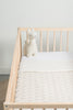 Blanket Cot 100x150cm River Knit - Cream White/Coral Fleece