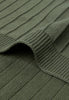 Decke Wiege 75x100cm Pure Knit Leaf Green GOTS