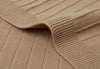 Decke Wiege 75x100cm Pure Knit Biscuit GOTS