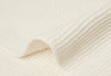Decke Wiege 75x100cm Basic Knit Ivory