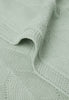 Decke Kinderbett 100x150cm Shell Knit Sea Foam GOTS