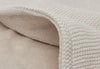 Deken Wieg 75x100cm Basic Knit Nougat/Fleece