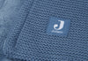 Couverture Berceau 75x100cm Basic Knit Jeans Blue/Fleece