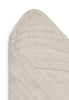 Kapuzenhandtuch Wrinkled Cotton 75x75cm Nougat
