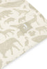 Lange gaze de Coton large 115x115cm Animals Olive Green (2p)