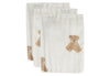 Washcloth Muslin Teddy Bear (3pack)