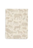 Gant de toilette gaze de Coton 15x20cm Animals Nougat (3p)