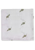 Serviette gaze de Coton Stripe & Olive Leaf Green GOTS (2p)