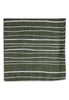 Mouth Cloth Muslin Stripe & Olive Leaf Green GOTS (2pack)