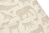Serviette gaze de Coton 31x31cm Animals Nougat (3p)