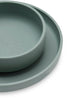 Set de table bébé Silicone Ash Green (4pcs)