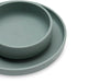 Children's Dinner Set Silicone Ash Green (4pcs)