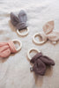 Teething Ring Silicone Bunny Ears Storm Grey