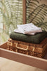 Decke Kinderbett 100x150cm Pure Knit Leaf Green GOTS